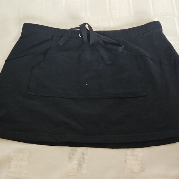 Guess Black Mini Skirt Tie Front Casual - Picture 11 of 16